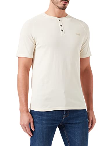 Pioneer Herren Henley T-Shirt, Lemon Icing Washed, L von Pioneer