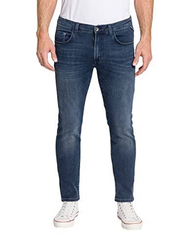 Pioneer Herren Hose 5 Pocket Stretch Denim Jeans, Blue/Black Used Buffies, 30W / 30L von Pioneer