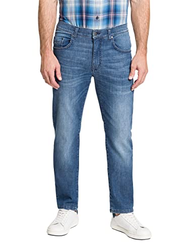 Pioneer Herren Hose 5 Pocket Stretch Denim Jeans, Blue Used Buffies, 30W / 32L von Pioneer