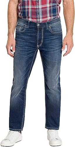 Pioneer Herren Hose 5 Pocket Stretch Denim Jeans, Dark Blue Fashion Vintage, 30W / 32L von Pioneer