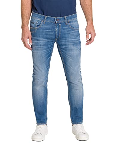 Pioneer Herren Hose 5 Pocket Stretch Denim Jeans, Ocean Blue Fashion Vintage, 35W / 30L von Pioneer