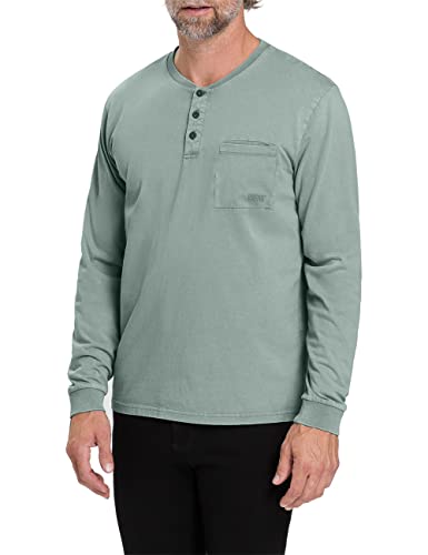 Pioneer Herren Longsleeve Henley T-Shirt, Jadseite Washed, L von Pioneer