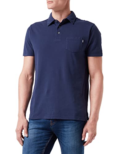 Pioneer Herren Piqué-Polo-Shirt Poloshirt, Navy Washed, S von Pioneer