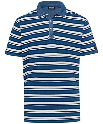 Pioneer Herren Polo Polohemd, Indigo Washed, XL von Pioneer