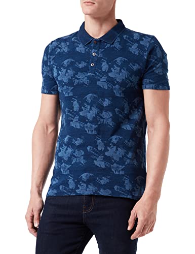 Pioneer Herren Polo-Shirt Poloshirt, Indigo Washed, S von Pioneer