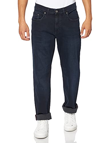 Pioneer Herren Rando Jeans, Dark Blue Used Buffies 6815, 34W / 34L von Pioneer