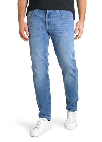 Pioneer Herren Rando MEGAFLEX Straight Jeans, Ocean Blue Used Buffies von Pioneer