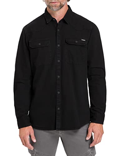 Pioneer Herren Shirt Kent Hemd, Black Washed, S von Pioneer