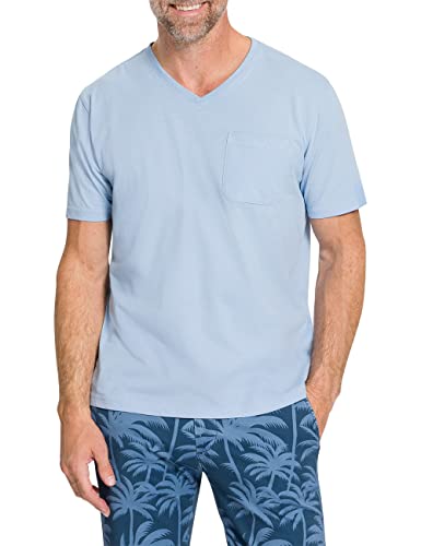 Pioneer Herren V-Neck T-Shirt, Powder Blue, S von Pioneer