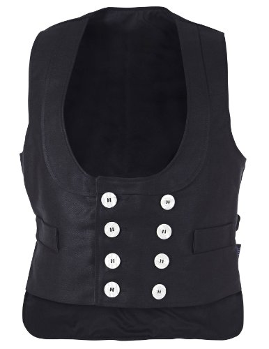 PIONIER WORKWEAR Herren Zwirndoppelpilot-Zunftweste in schwarz (Art.-Nr. 804) schwarz,Größe 56 von Pionier Workwear