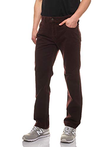Pionier Thomas Stretchjeans Regular Fit Twill Herren Hose, Farbe:Bordeaux, Hosengrößen:27, Hosenlängen:L32 von Pionier