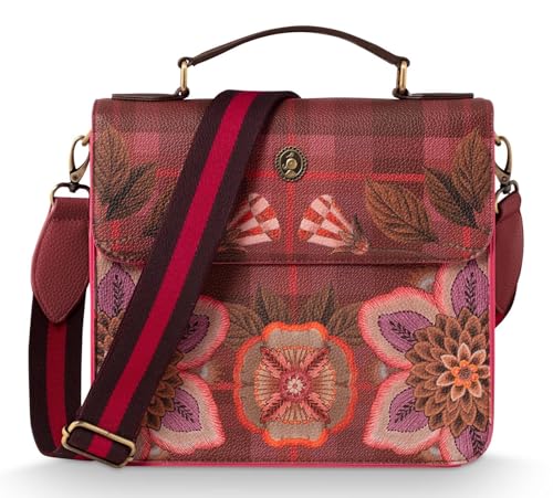 Pip Studio Frances Cross Body Bag Flores Felices Red 25x9x21.5cm von Pip Studio