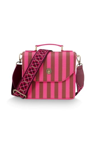 Pip studio Frances Schultertasche Klein Streifen Rosa von Pip studio