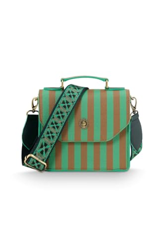 Pip Studio Frances Cross Body Bag Small Stripe Green 19x7x17.5cm von Pip Studio