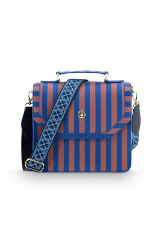 Pip Studio Frances Schultertasche Mittel Streifen Blau von Pip Studio