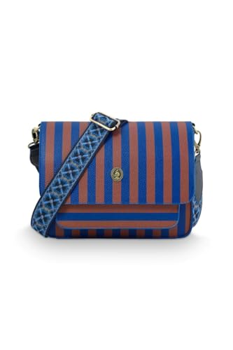 Pip studio Fenna Schultertasche Mittel Streifen Blau Pip studio Fenna Schultertasche Mittel Streifen Blau von Pip studio