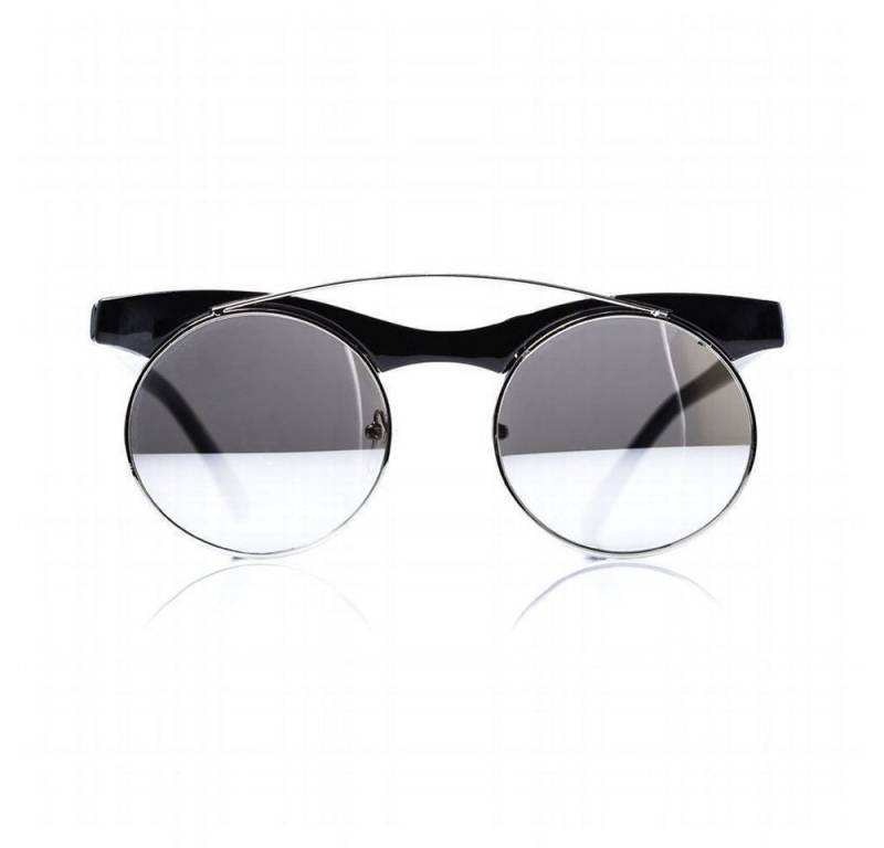 Pipel Retrosonnenbrille Top-modische Nerd Brille Retro Classic mit einem lässigen Look (1-St., Die Gläser sind Blau getönt) Ein absolutes Kultobjekt mit jeder Menge Stylepotential von Pipel
