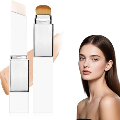 Color Changing Foundation Stick mit Bürste, Cover Cream Korean Foundation Stick, Feuchtigkeitsspendende Grundierung mit Mittlerer bis Voller Deckkraft, for All Skin Types Color Changing Foundation Stick mit Bürste, Cover Cream Korean Foundation Stick, Feuchtigkeitsspendende Grundierung mit Mittlerer bis Voller Deckkraft, for All Skin Types von Pipihome