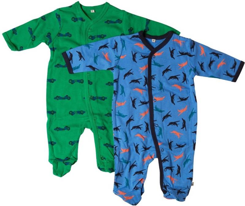 Pippi Babywear Schlafanzug Nightsuit w/f-buttons 2-pack von Pippi Babywear