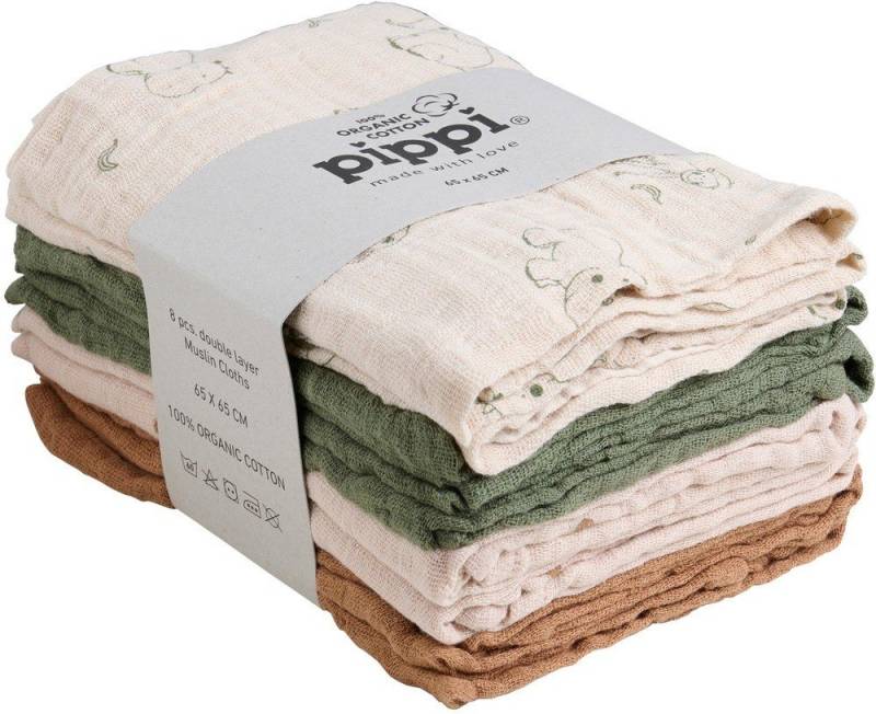 Pippi Babywear Windeln Organic cloth Muslin (8-pack) von Pippi Babywear