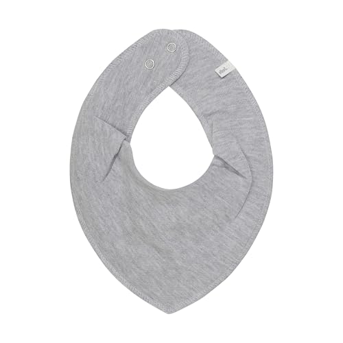 Pippi Baby Halstuch Lätzchen Dreieckstuch Biobaumwolle UNI (hellgrau melange) von Pippi made with love