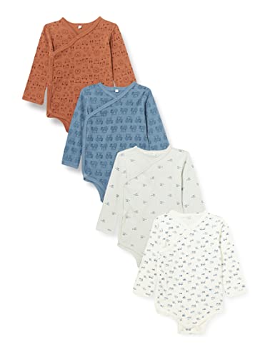 PIPPI Unisex Baby Body Wrap AO-printed (4-pack) Formender Body, 50 von PIPPI