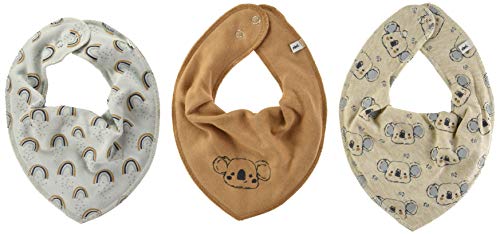 PIPPI Unisex Baby Bandana bib Uni Dreieckstücher,Mehrfarbig, One size, 3er Pack von Pippi