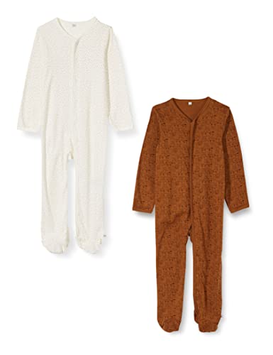 PIPPI Unisex Baby Nightsuit W/F -Buttons 2-Pack Pajamas, Gelb, 98 EU von Pippi made with love
