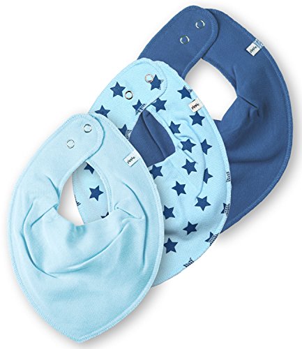 Pippi 3er Pack Halstuch / Dreieckstuch Baby Kinder Balka blau in mehrfarbig von Pippi