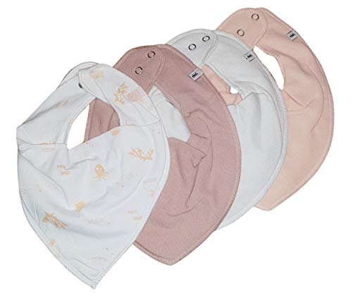 Pippi 4er Set Baby Halstücher Mix (*rose Sealife) von Pippi made with love
