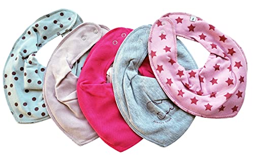 Pippi Baby Halstuch 5er Pack Dreieckstücher (Sternchen-5er-Mix) von Pippi