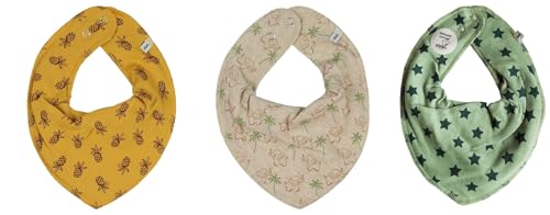 Pippi Baby Kinder Halstuch Dreieckstuch 3er-Set Früchte und Elefanten von Pippi made with love