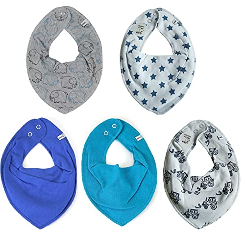 Pippi Halstuch 5er Pack Baby Dreieckstücher Halstücher SPARPACK (All Cool Stuff) von Pippi made with love