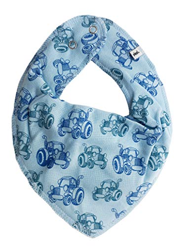 Pippi Halstuch Baby Halstuch Lätzchen Dreieckstuch 1 Stück (Traktor sky) von Pippi made with love