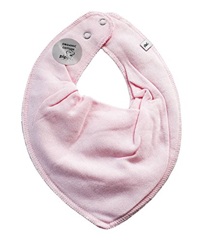 Pippi Babywear Halstuch Lätzchen Dreieckstuch Biobaumwolle uni (hellrosa) von Pippi