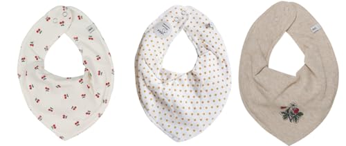 Pippi Halstücher Baby Sabberlätzchen Halstuch im 3er Sparpack (*Baby White) von Pippi