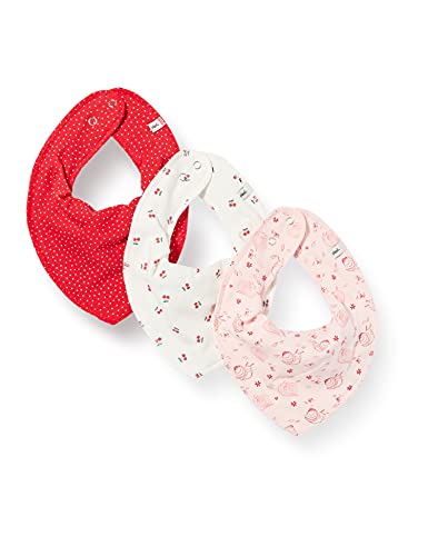 Pippi Unisex Baby Bandana Bib (3er Pack) Dreieck L tzchen, True Red, Einheitsgröße EU von Pippi