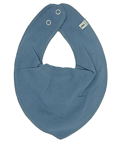 pippi Halstuch Lätzchen Dreieckstuch Biobaumwolle UNI (Taubenblau) von Pippi made with love