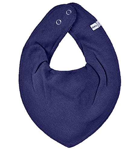 pippi Halstuch Lätzchen Dreieckstuch Biobaumwolle UNI in verschiedenen Farbvarianten (dunkelblau) von Pippi made with love