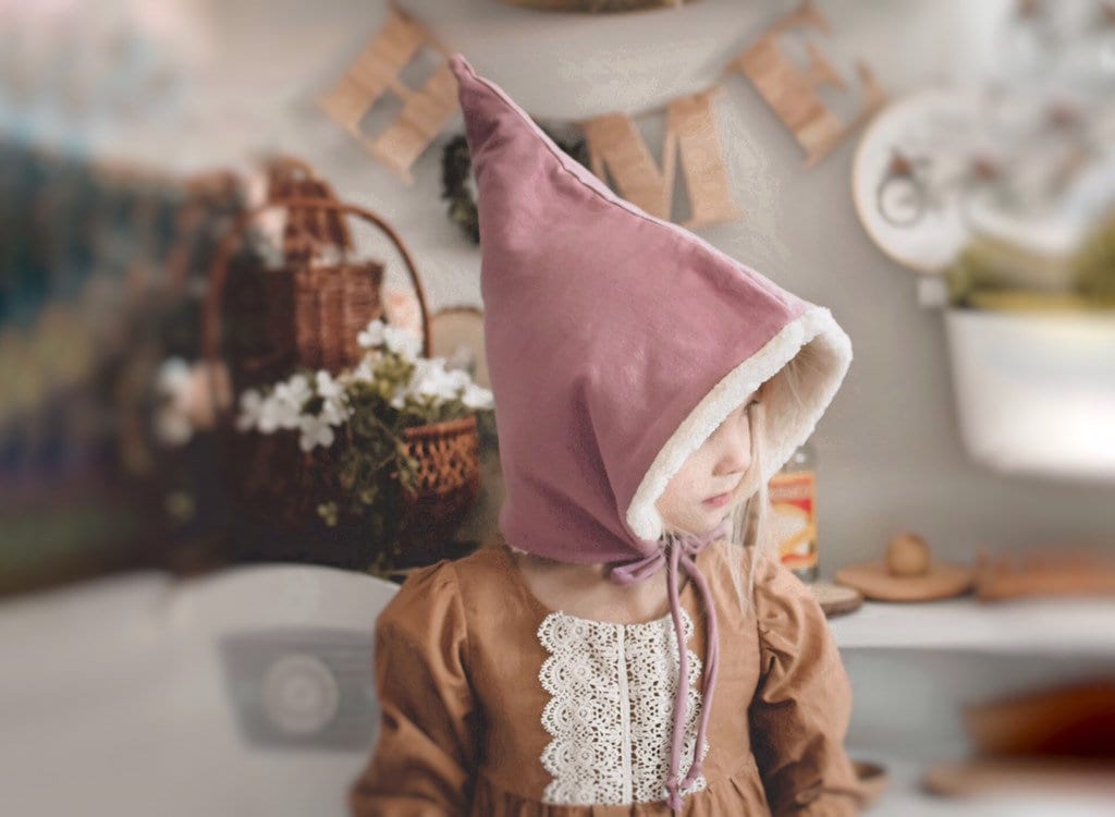 Bio Wintermütze, Feenmütze, Mädchen Babymütze, Kunstpelz Mädchenmütze, Wunderliche Pixie Mütze von PippinHillDesigns