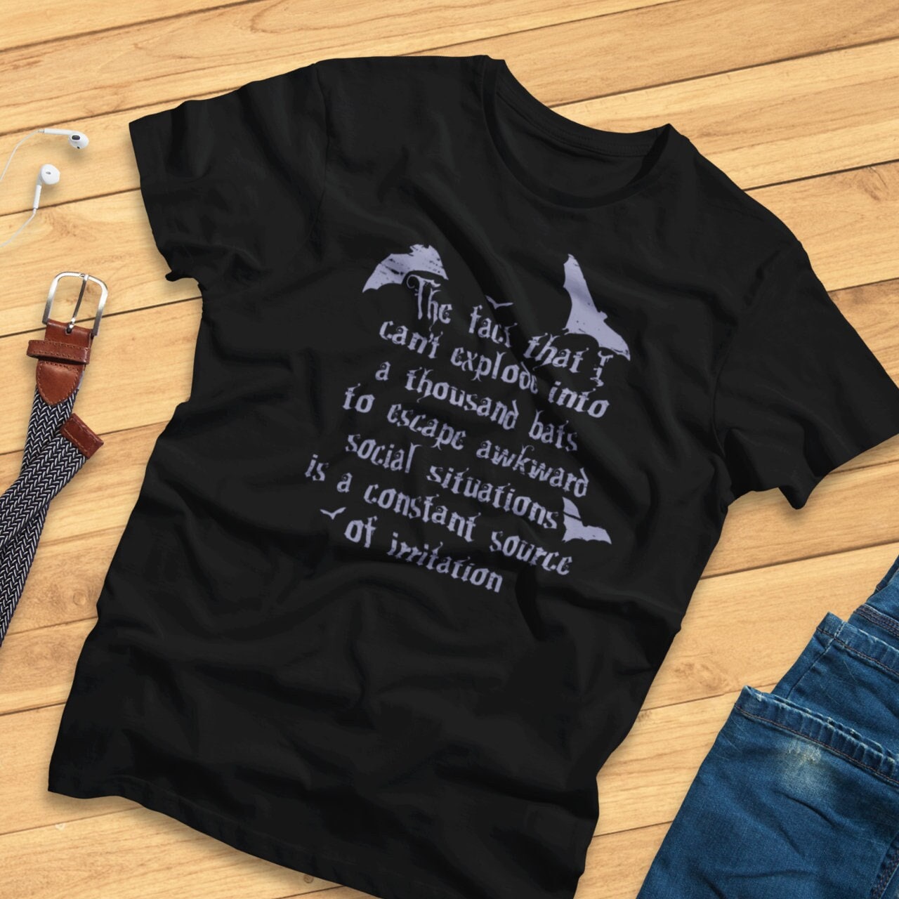 Die Tatsache, Dass Ich Nicht Explodieren Kann in Tausend Fledermäuse Zu Entkommen - Vampir, Schatten Menschen T-Shirt Die Tatsache, Dass Ich Nicht Explodieren Kann in Tausend Fledermäuse Zu Entkommen - Vampir, Schatten Menschen T-Shirt von PipsArtworkAndShirts