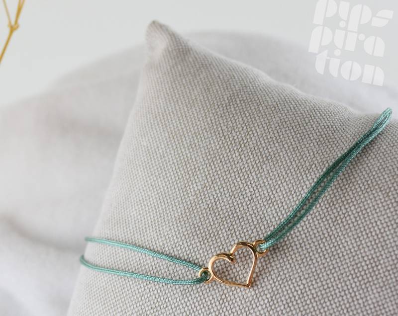 Armband Herz Liebe Freundschaftsarmband Personalisierbar Geschenk Schmuck Perlenarmband Gold Verliebt Jahrestag Beziehung Freundschaft von Pipspiration