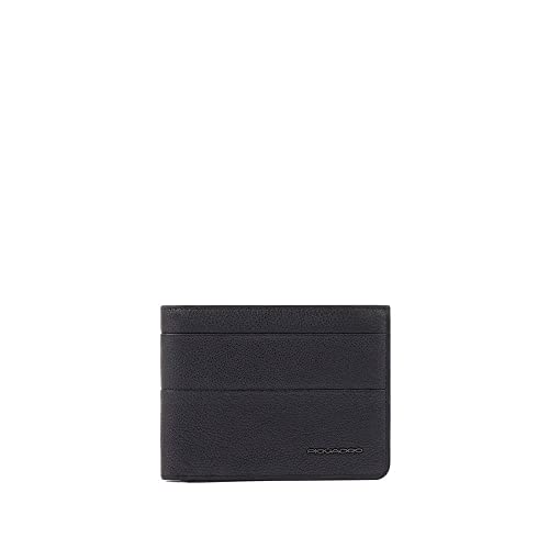 PIQUADRO, Men's Wallet with flip up ID Window, Coin Pocket, Credit Card Slots and RFID Anti-Fraud Protection, Black, Schwarz, Klassisch PIQUADRO, Men's Wallet with flip up ID Window, Coin Pocket, Credit Card Slots and RFID Anti-Fraud Protection, Black, Schwarz, Klassisch von Piquadro