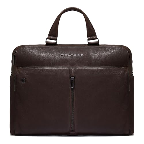 PIQUADRO CA6025W130 Laptop-Arbeitsmappe 39,6 cm (15,6 Zoll) Farbe Motorradkopf TM, Dunkelbraun von Piquadro