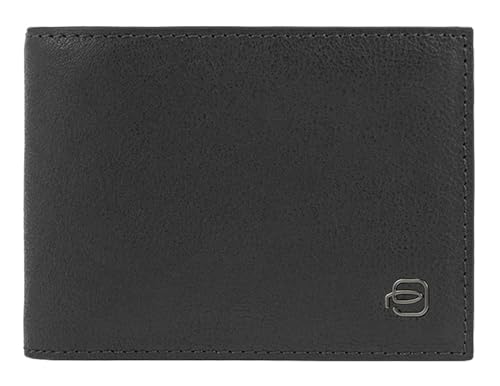 Piquadro Black Square Men's Wallet with Flip ID RFID Black von Piquadro