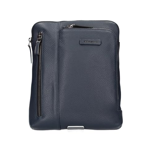 PIQUADRO Herren Modus Große Ledertasche für iPad, blau von Piquadro