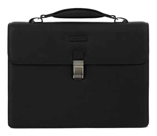 PIQUADRO Herren Ordner Modus Special starr, Zwei Faltenbälge, Schwarz von Piquadro