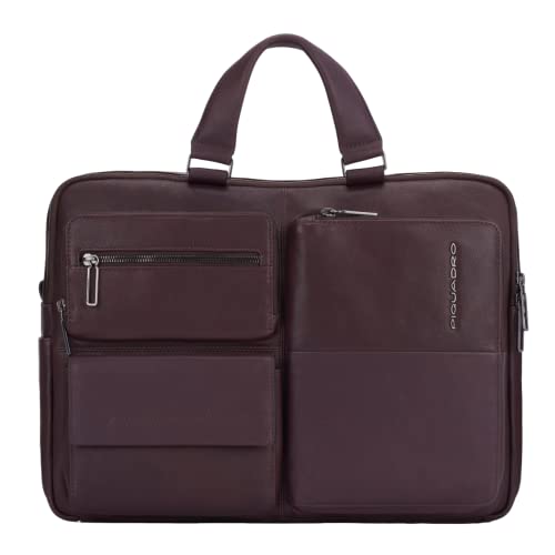 PIQUADRO Male/Female/Unisex Ca5882W116 Ronnie Laptop-Ordner (15,6 Zoll), Zwei Fächer, braun von Piquadro