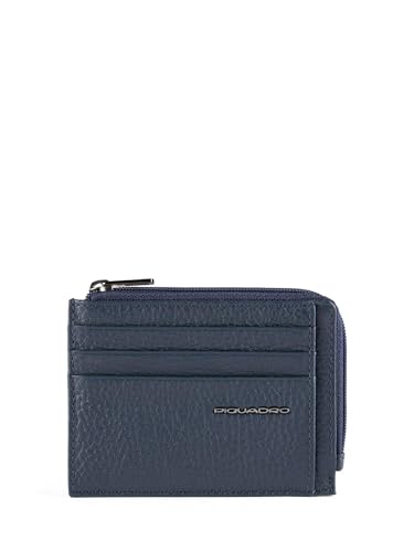 PIQUADRO Schutzhülle für Münzen, Ausweise und Kreditkarten mit RFID-Schutz, blau, Taglia Unica, Zeitgenössisch von Piquadro