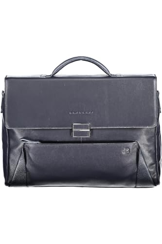 PIQUADRO Outca4254S94 Aktentasche aus Leder mit Klappe für Herren, blau von Piquadro